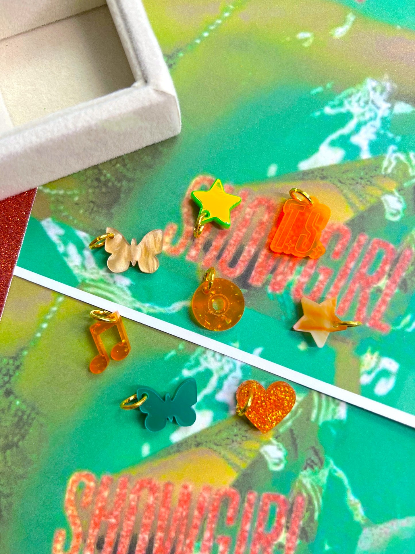 Showgirl themed Mini Bracelet Charms *LIMITED*