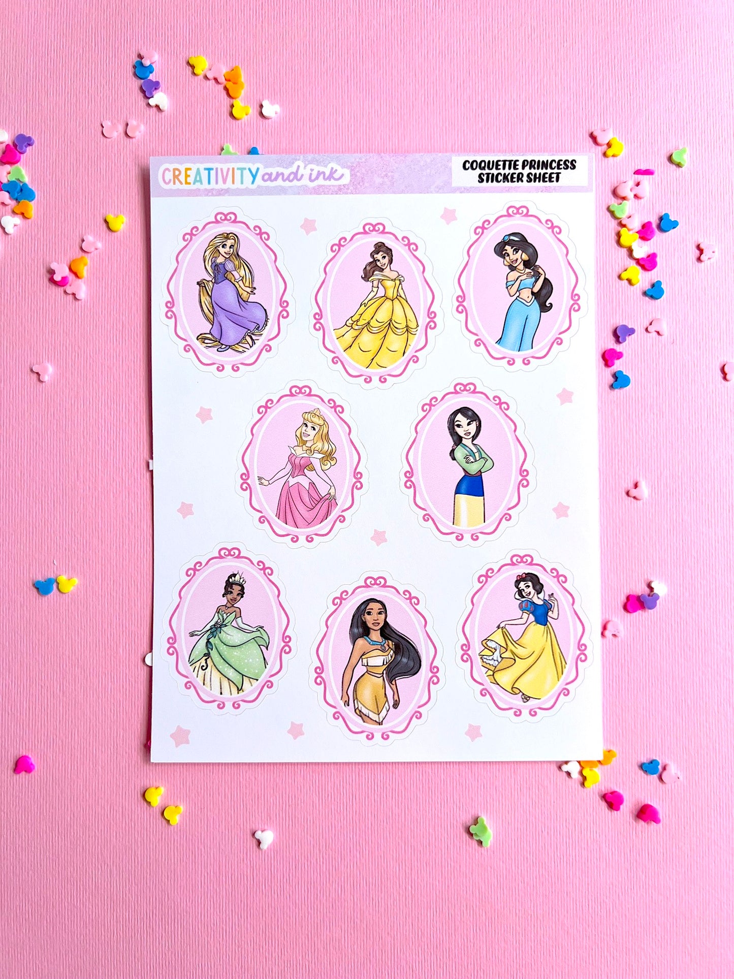 Coquette Princess / Sticker Sheet