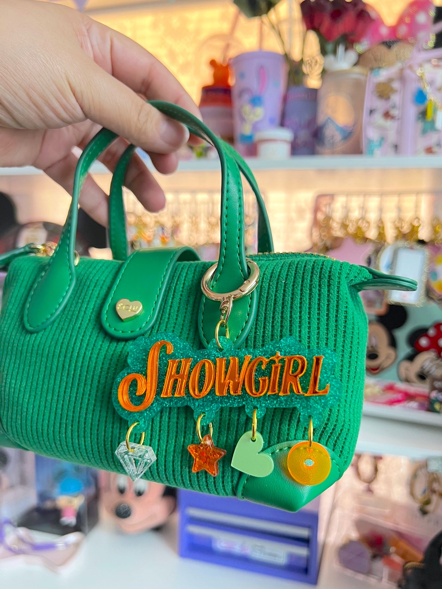Showgirl Bag Charm / Keychain with Dangles (LIMITED)