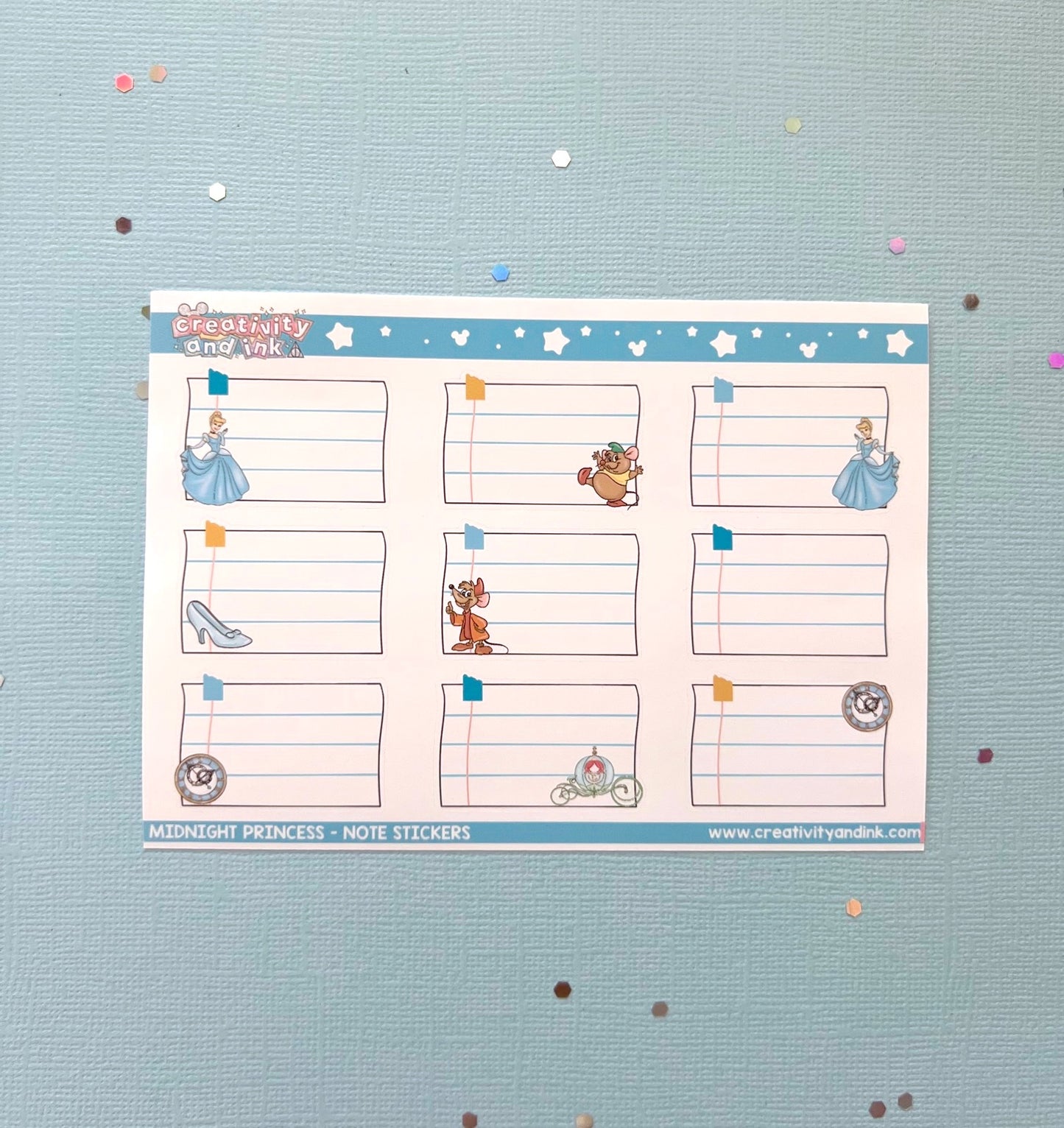 Midnight Princess / Notes Stickers