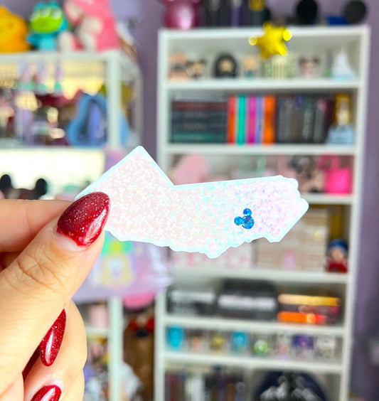 Magical States / Glitter Die Cut Sticker