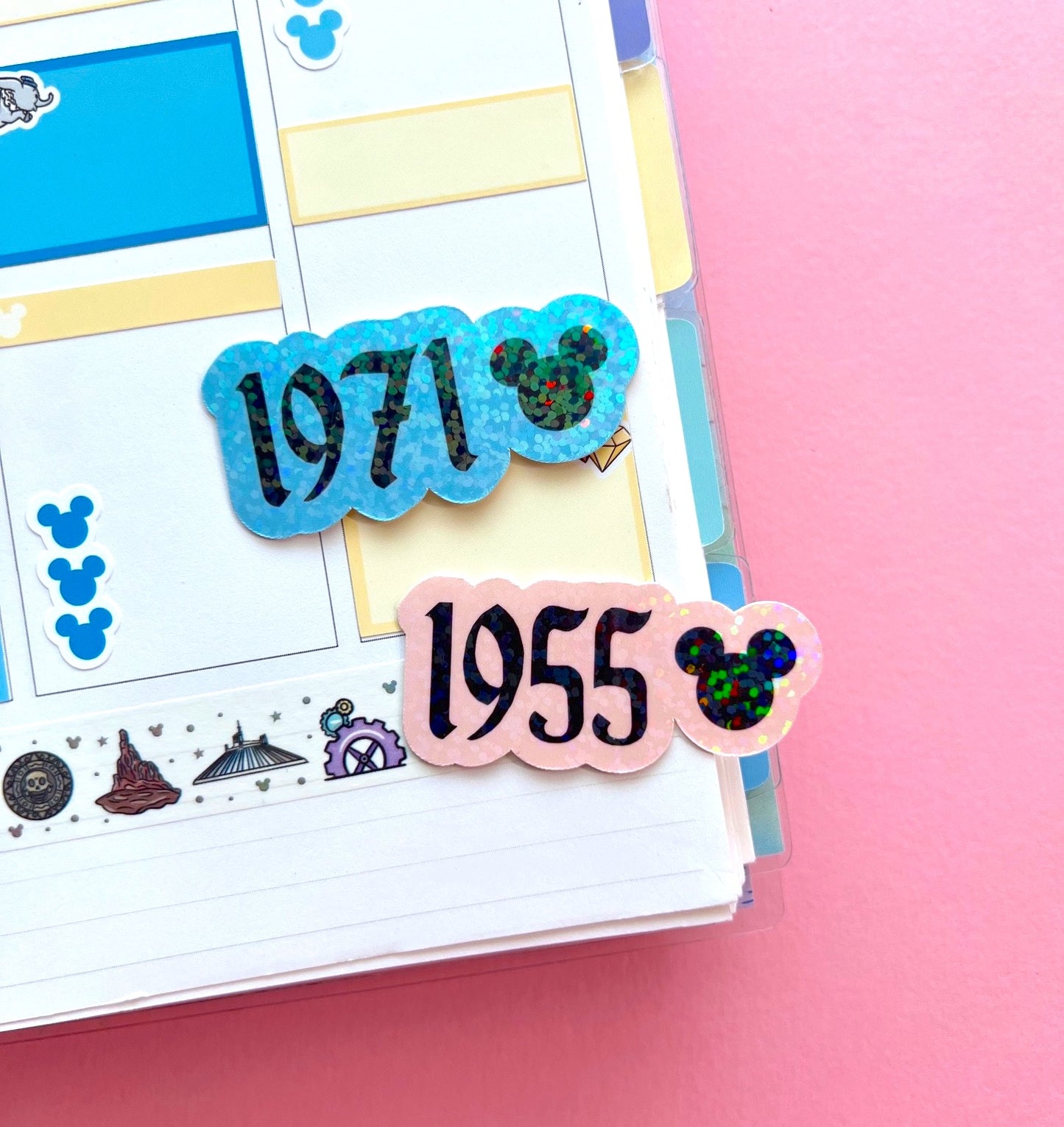 Magical Opening Years / Glitter Die Cut Sticker