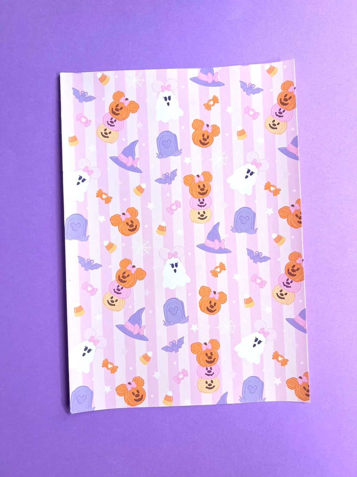 Pink Pumpkin FULL PAGE Sticker Paper (6x9)