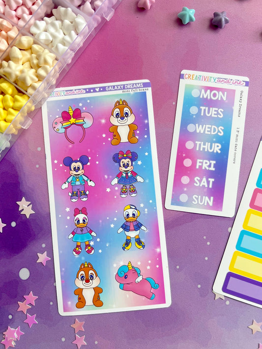 Galaxy Dreams / Mini Boxes - Sheets (1.3" SIZE)