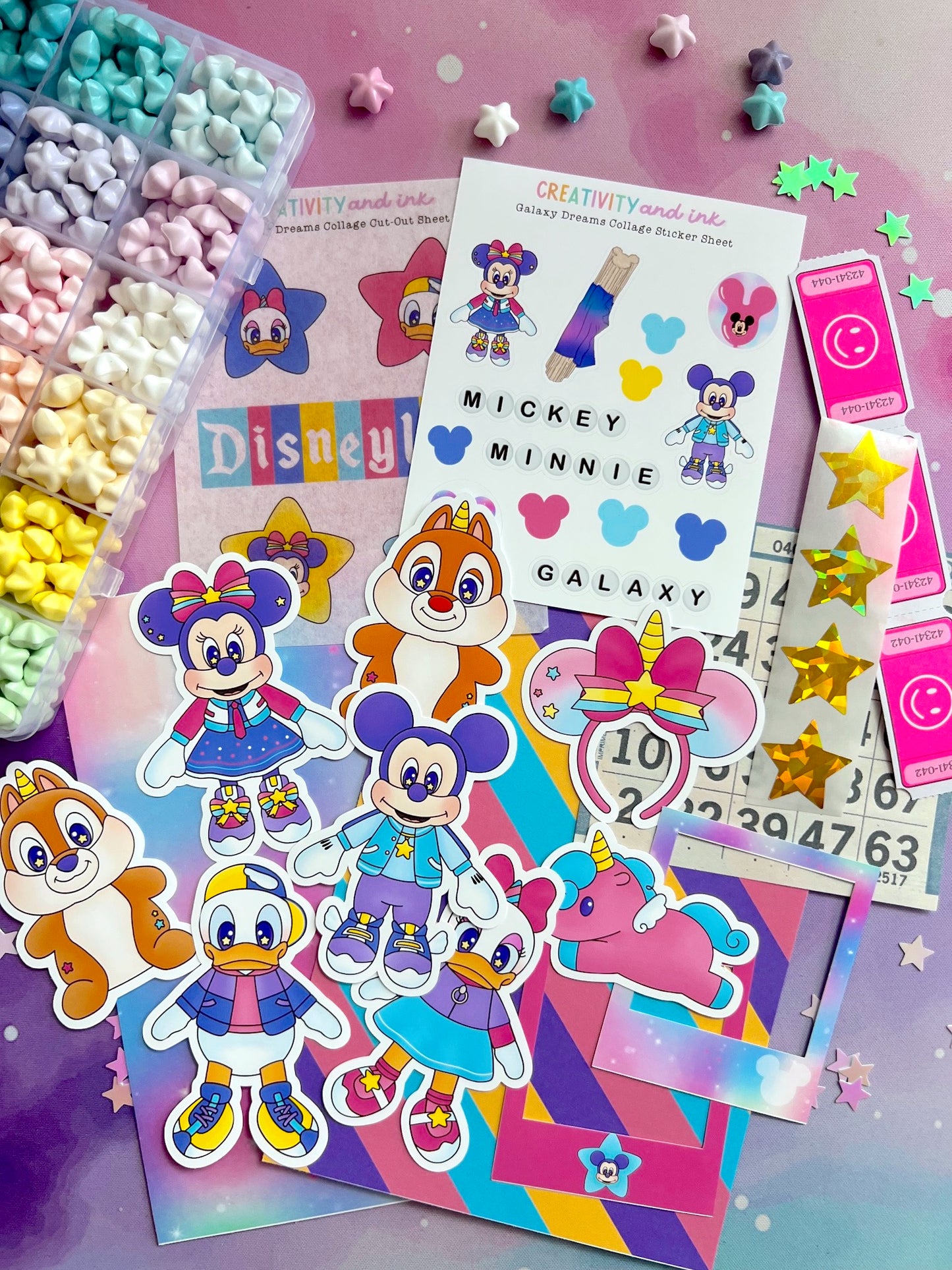 NEW! Galaxy Dreams / Collage & Sticker Pack