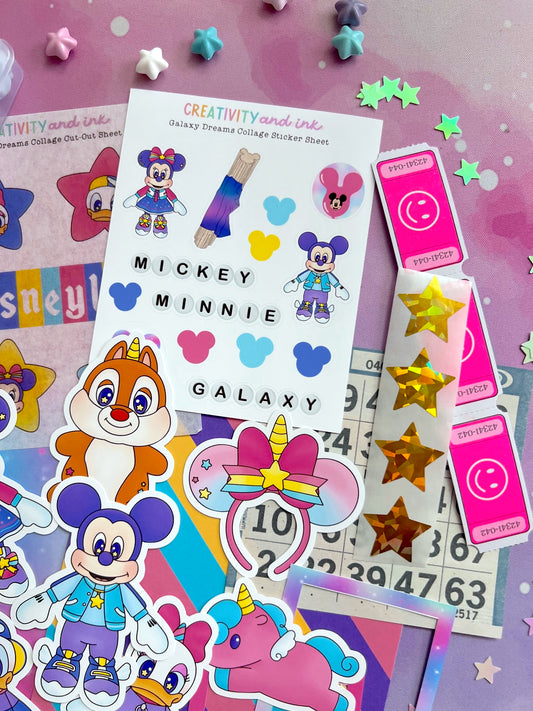 NEW! Galaxy Dreams / Collage & Sticker Pack