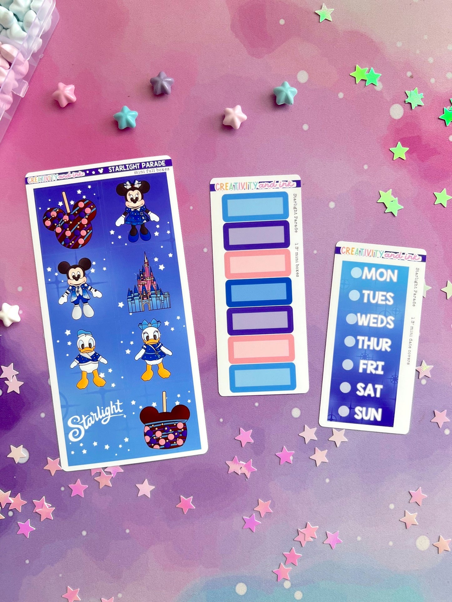 Starlight Parade / Mini Boxes - Sheets (1.3" SIZE)
