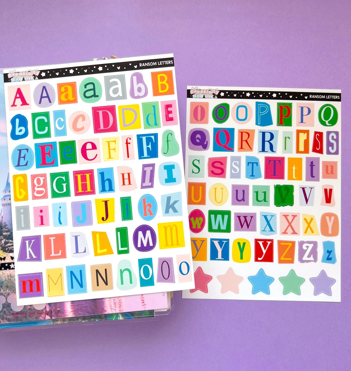 Ransom Letters Alphabet Stickers