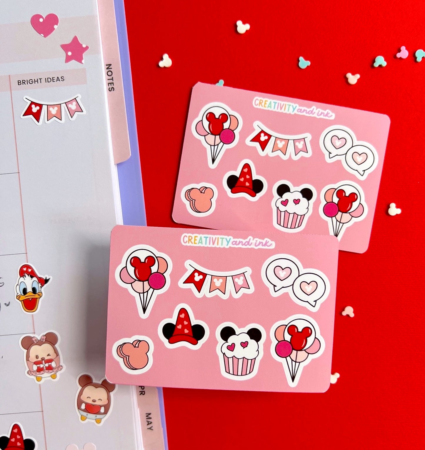 Valentines / V-Day Icon Deco Sticker Sheet