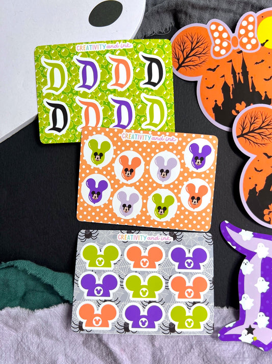 Halloween Magic / $2 Mini Sticker Sheets and Die Cut Stickers