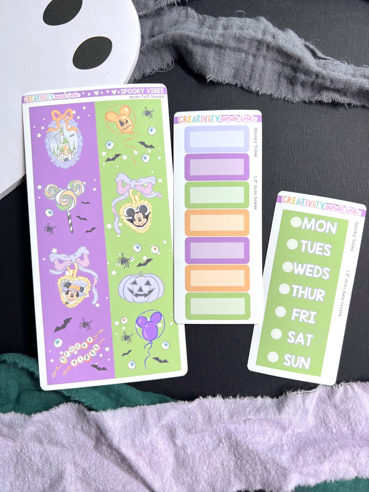 Spooky Vibes / Foiled Sticker Collection