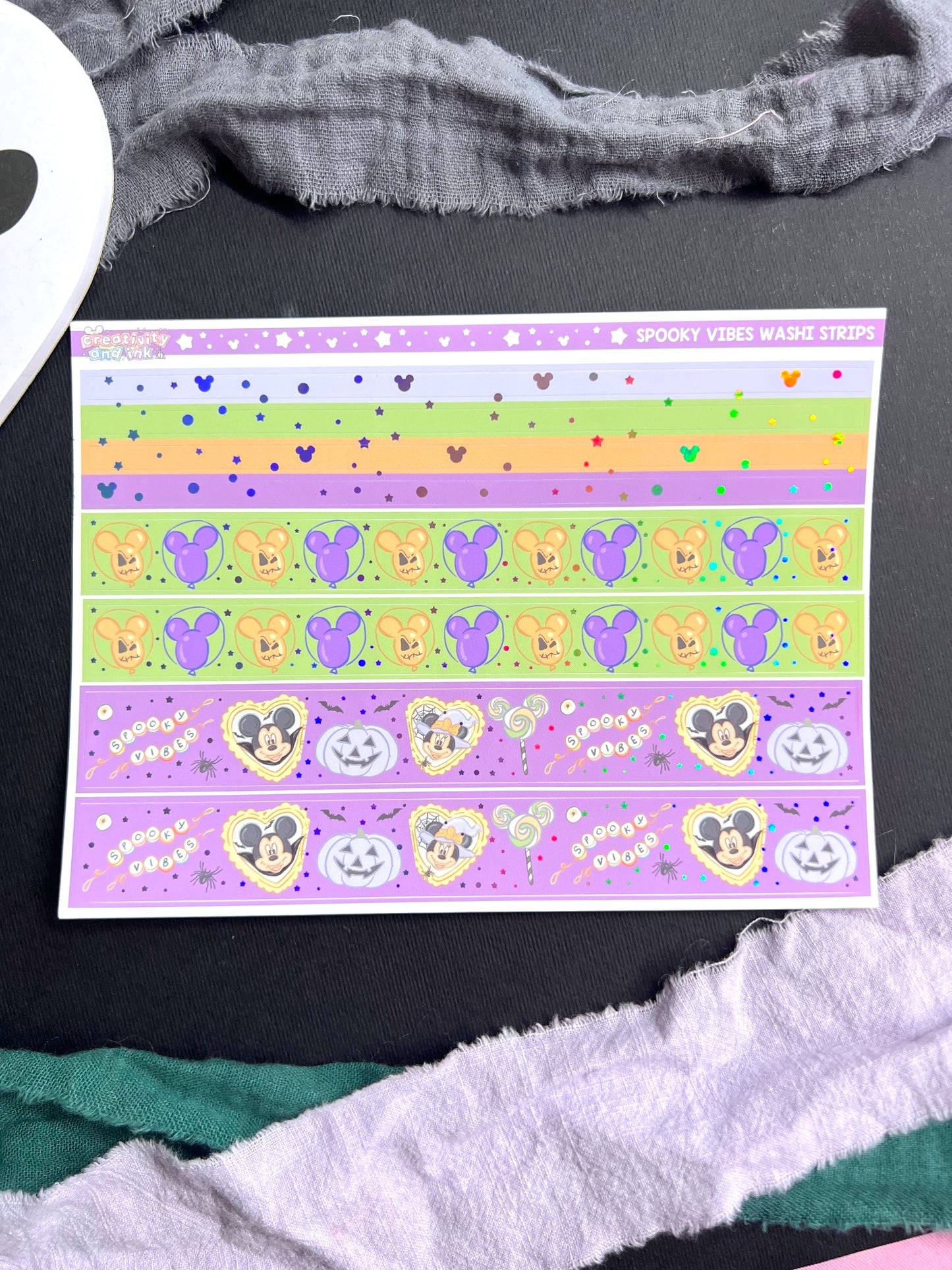 Spooky Vibes / Foiled Sticker Collection