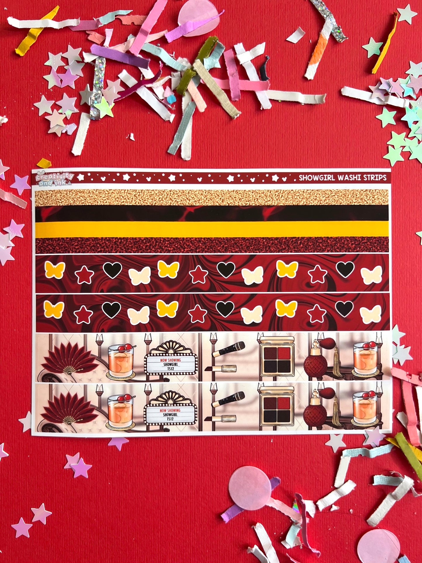 Showgirl Sparkle / Washi Strips