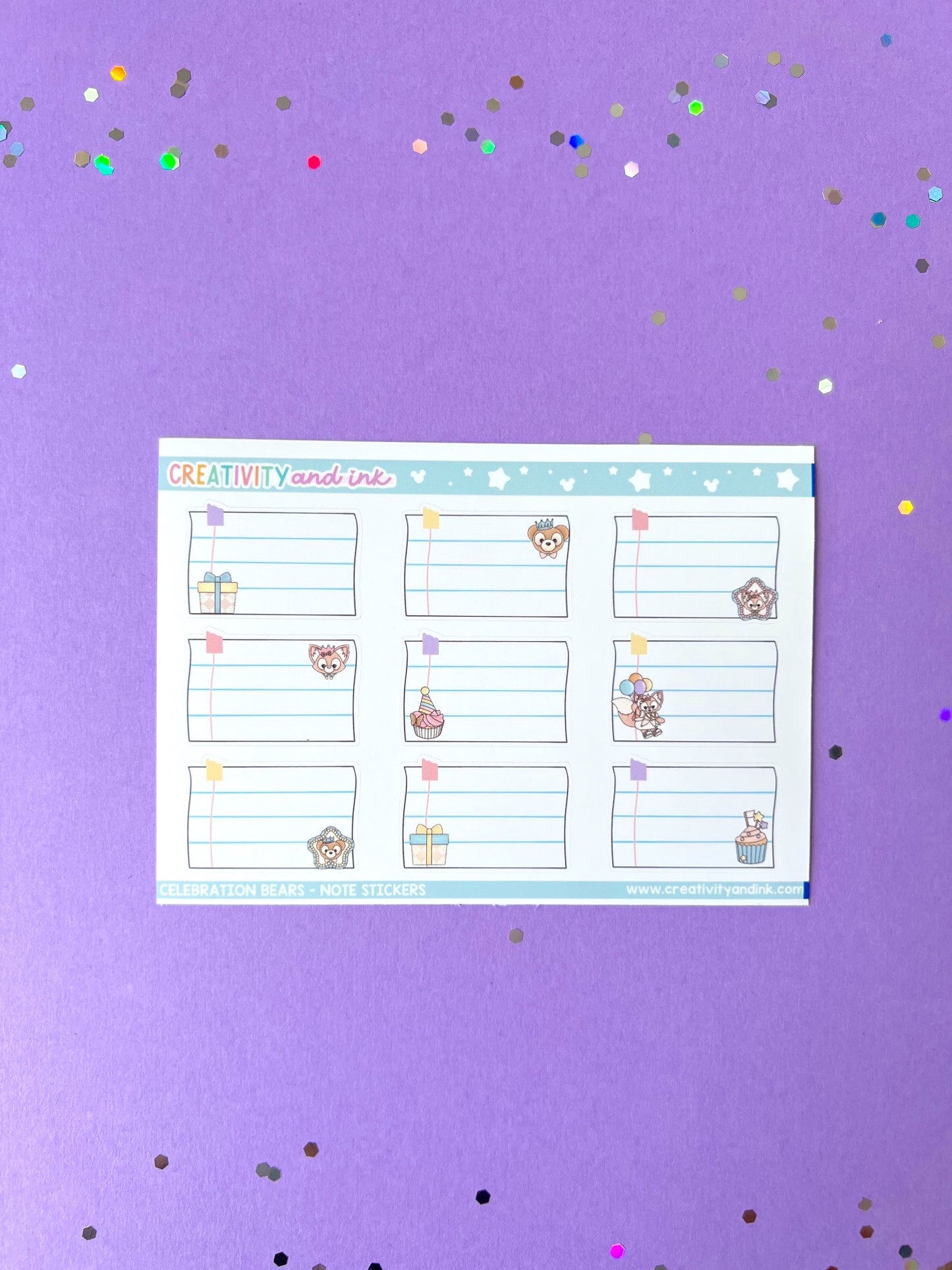 Celebration Bears / Note Stickers