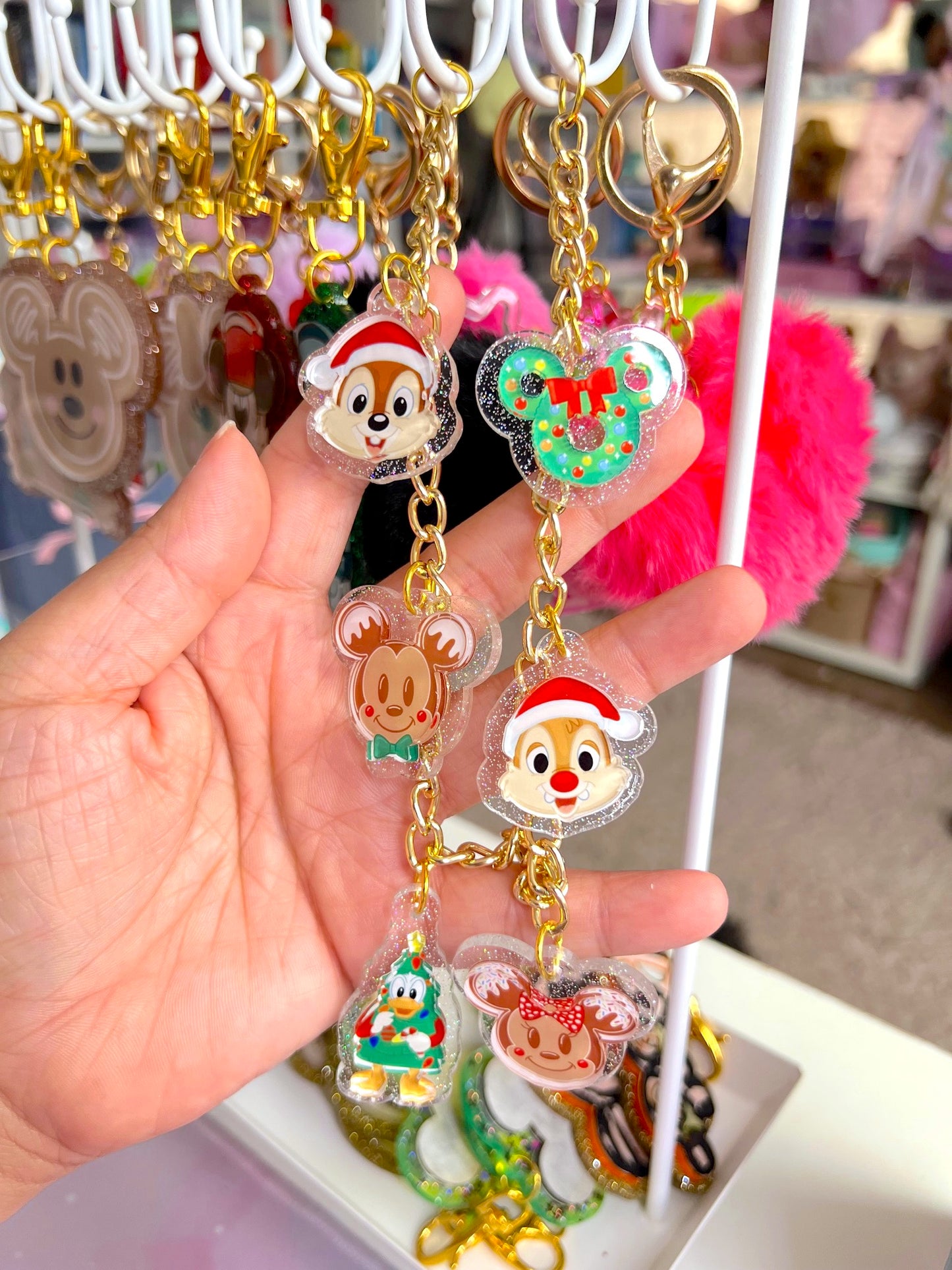 Magical XMAS Icons Large Acrylic Bag Chain