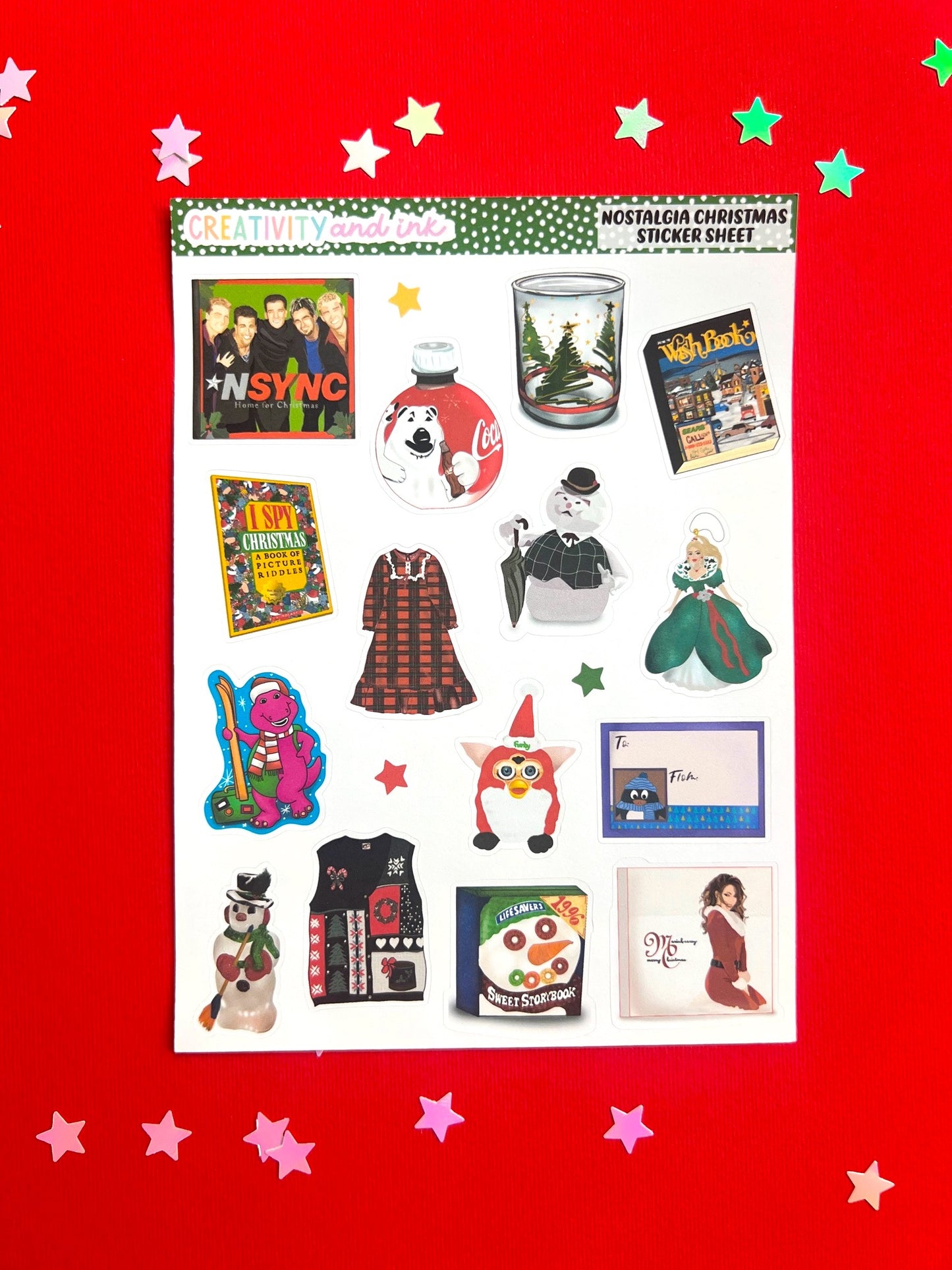 Nostalgia Christmas Sticker Sheet