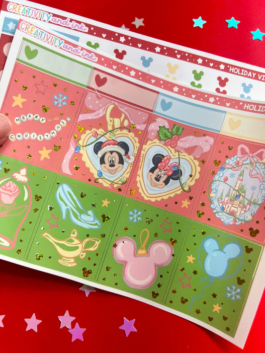 Holiday Vibes / GOLD GLITTER Foil Full Kit (1.5" BOXES)