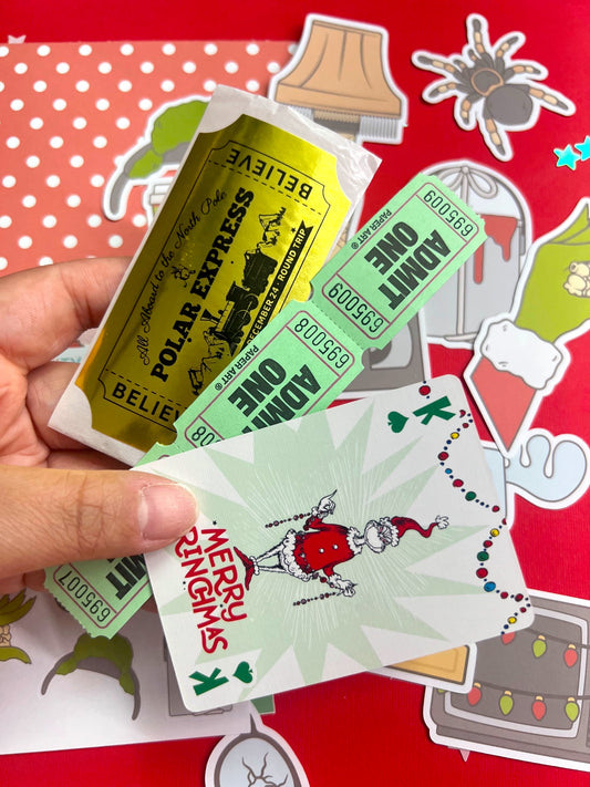 NEW! Christmas Movie Night / Collage & Sticker Pack