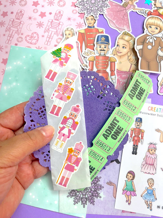NEW! Nutcracker Dollhouse / Collage & Sticker Pack