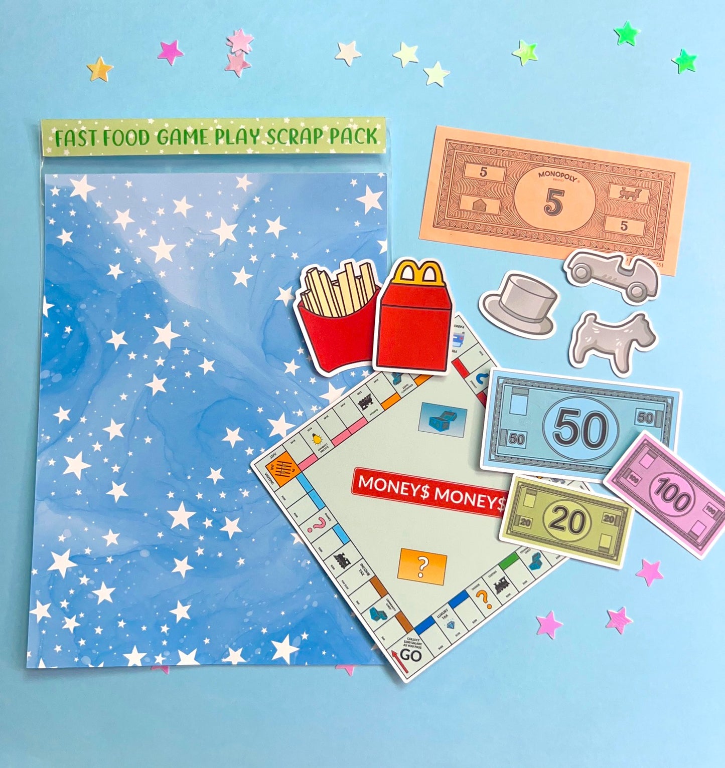 Fast Food Game Play MINI Scrap Pack