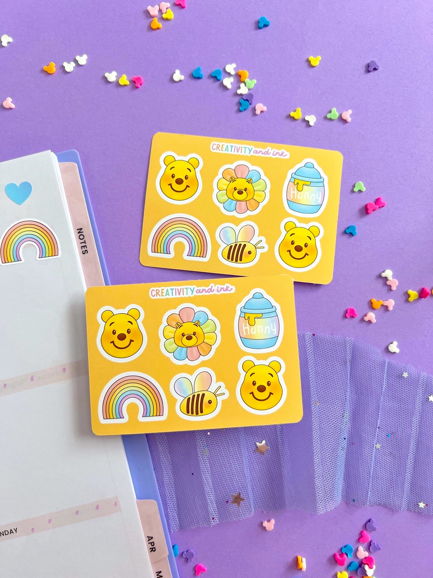 Hunny Pot Rainbow Sticker Sheet