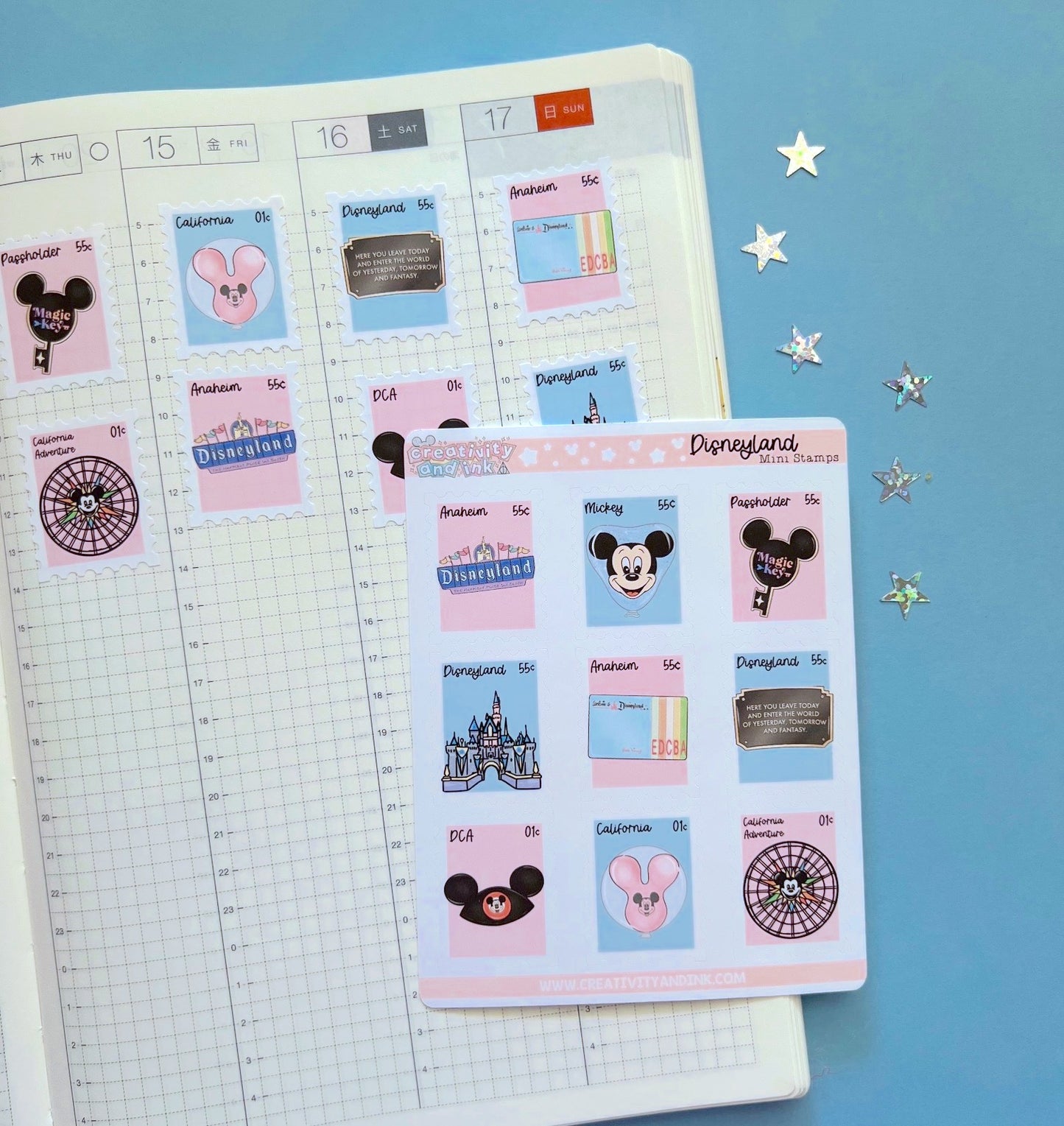 D-land icon Stamp Stickers