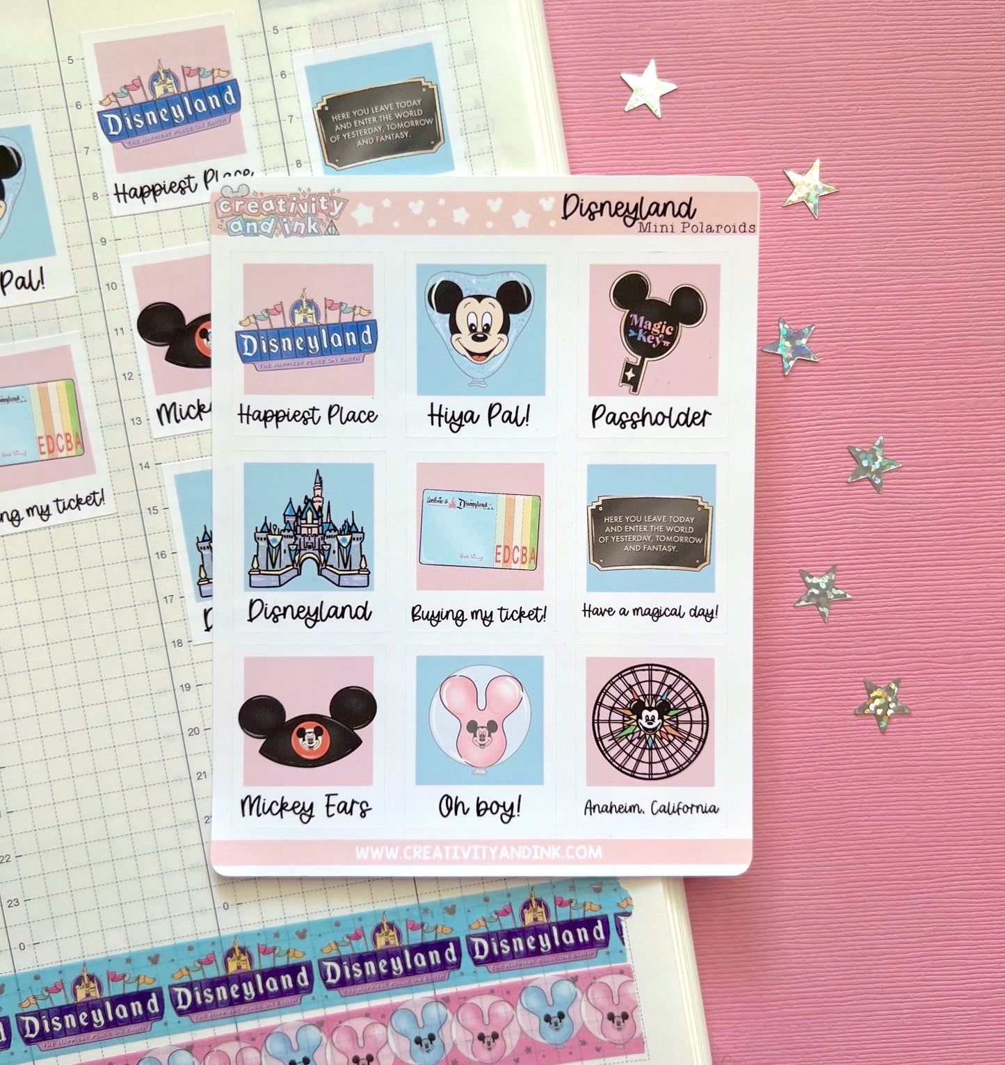 D-land Icon Polaroid Stickers