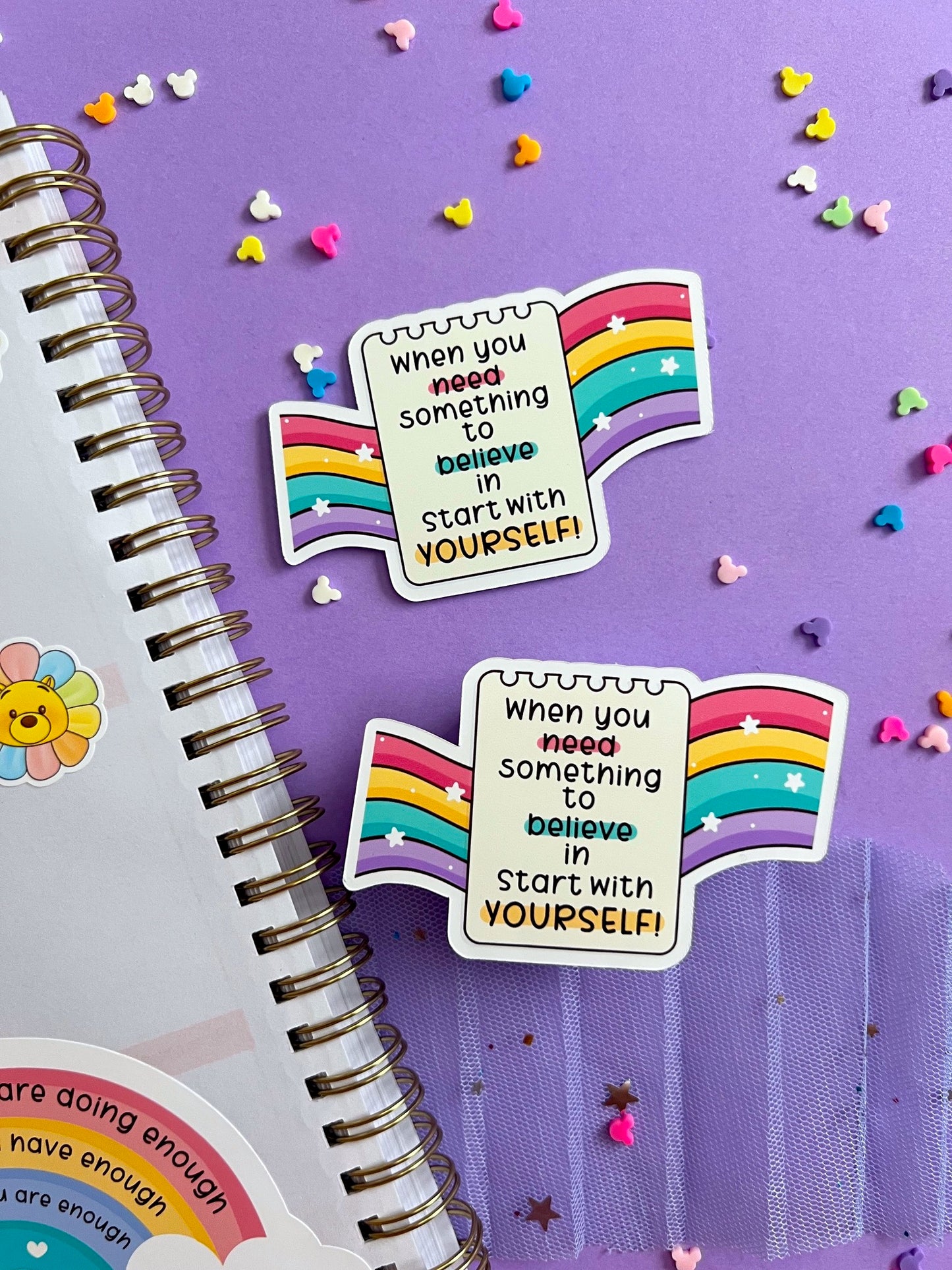 Believe in Yourself Die Cut Sticker