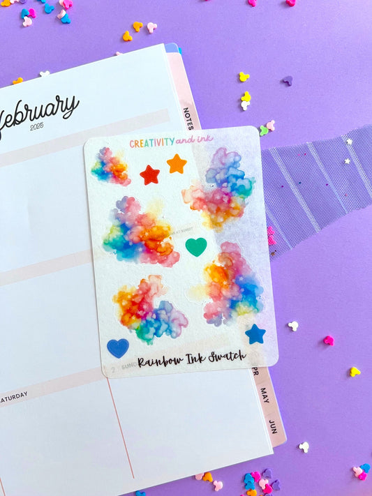 Rainbow Mini Boxes Sticker Sheet