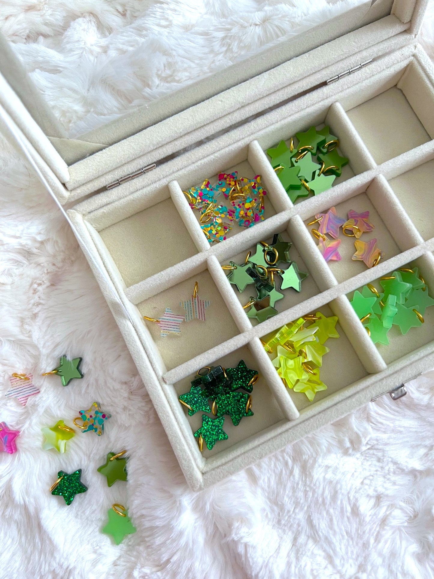 Green + Rainbow / Mini Bracelet Charms *LIMITED*
