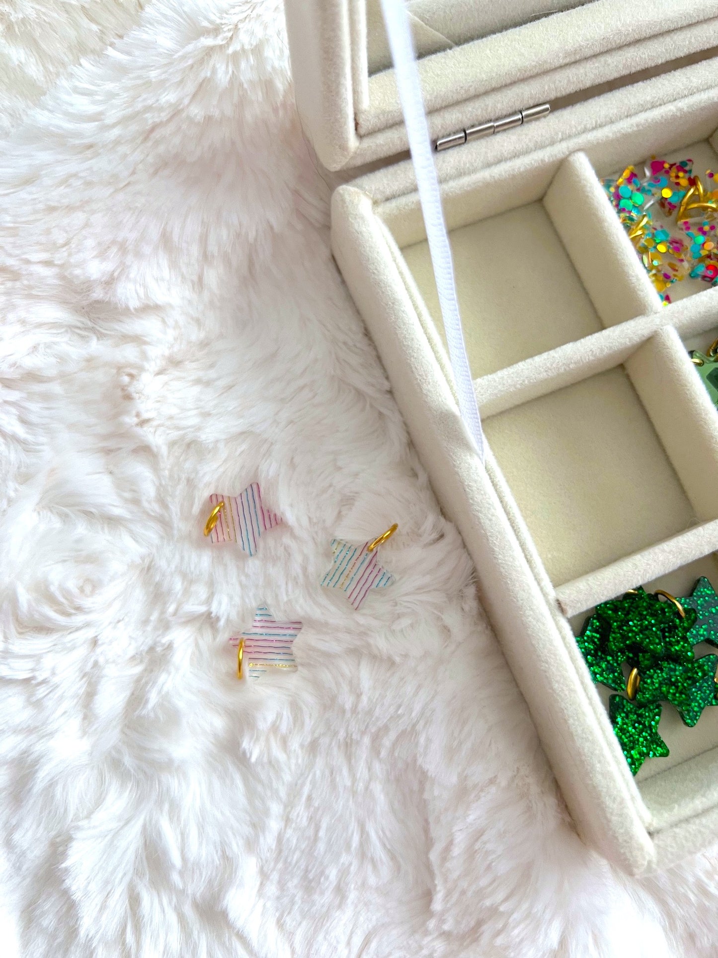 Green + Rainbow / Mini Bracelet Charms *LIMITED*