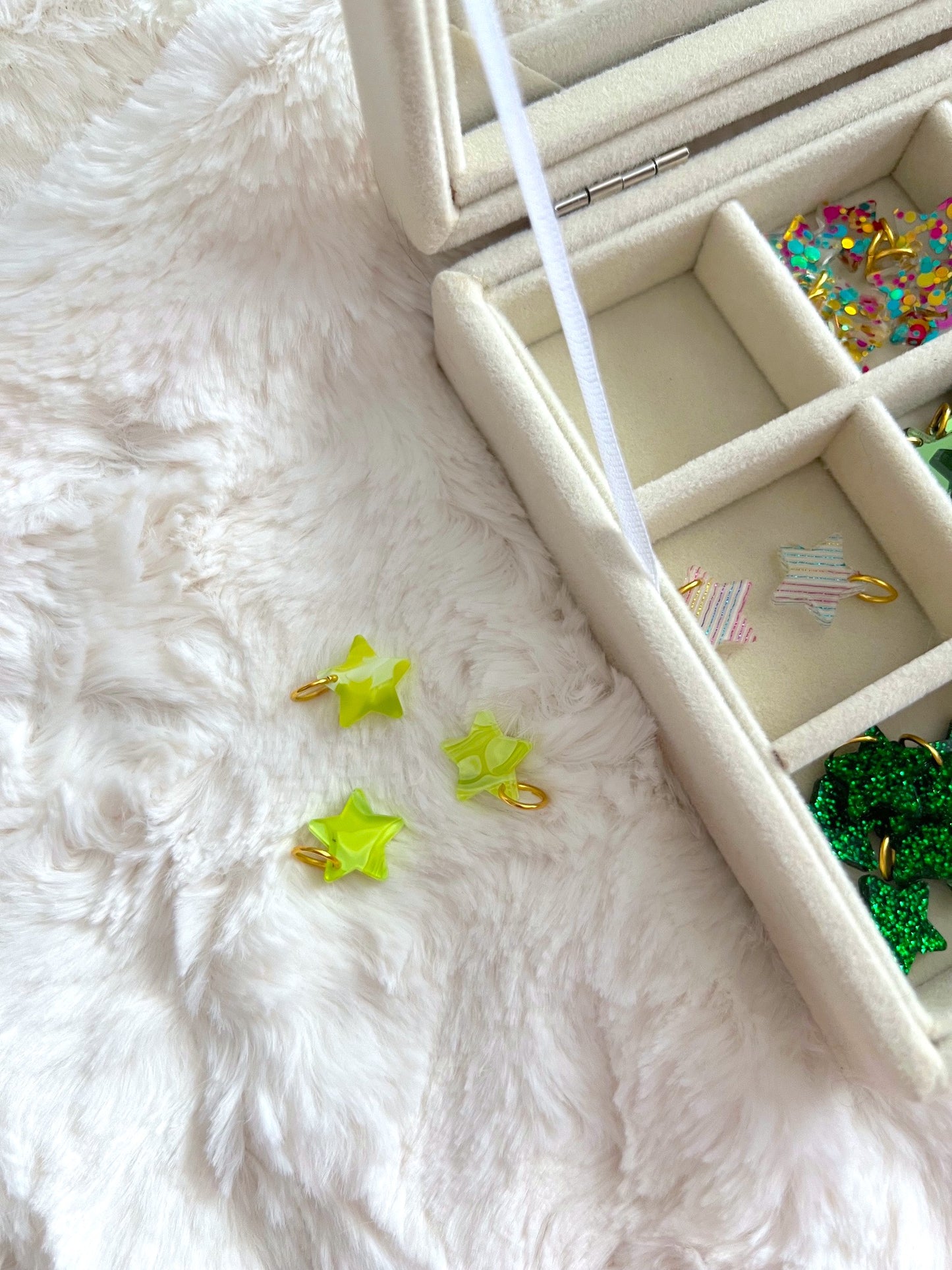 Green + Rainbow / Mini Bracelet Charms *LIMITED*