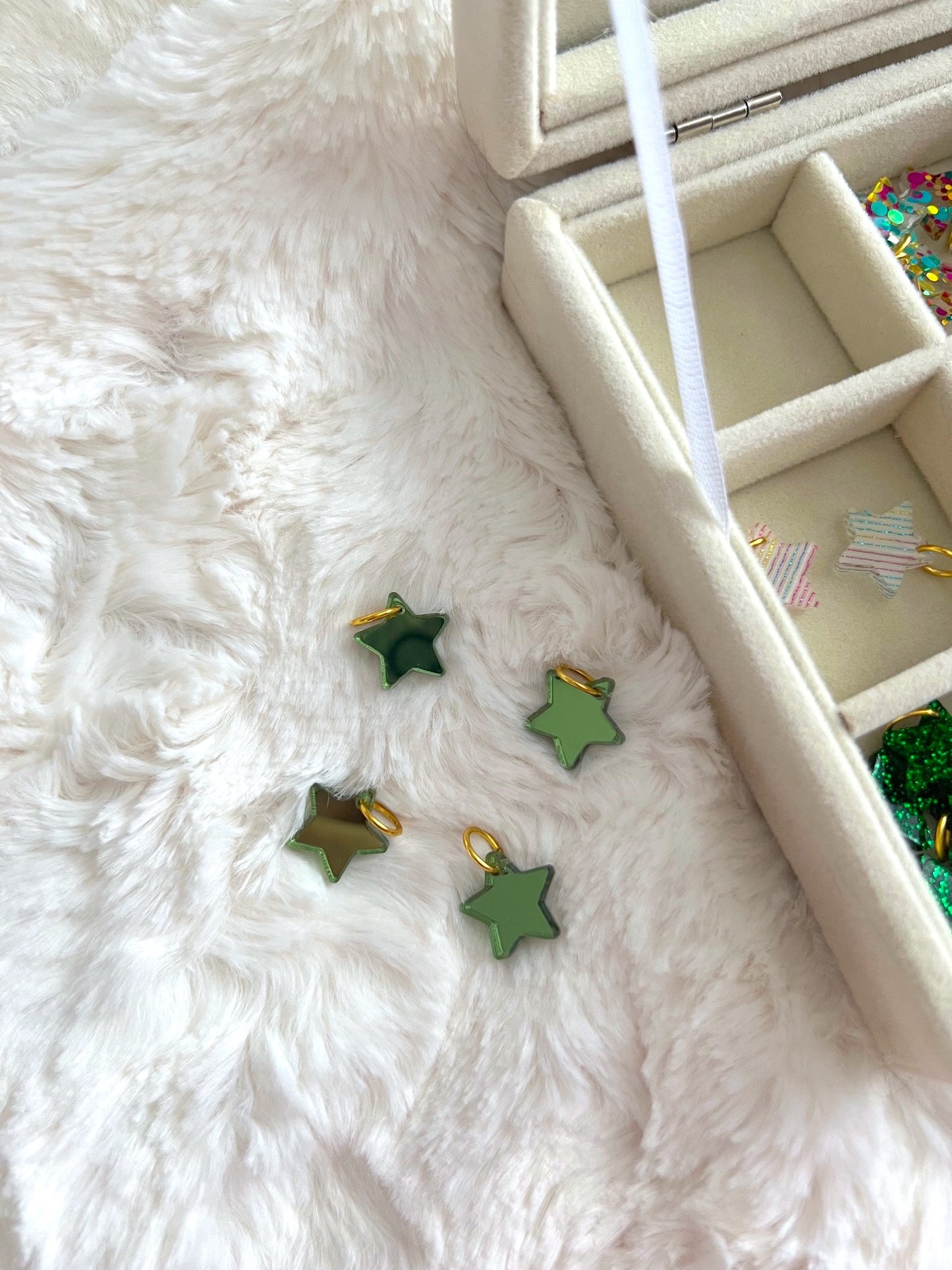 Green + Rainbow / Mini Bracelet Charms *LIMITED*