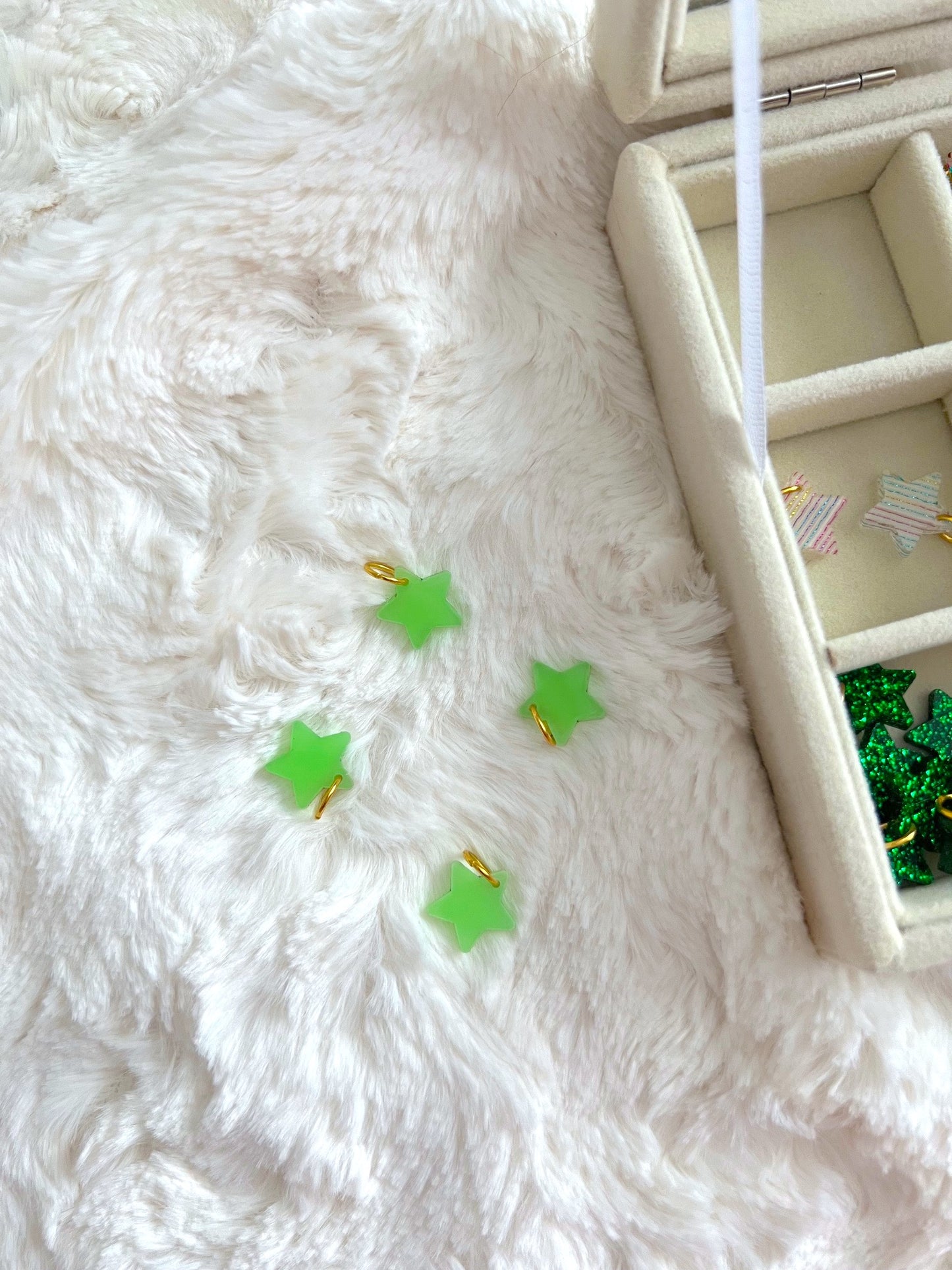 Green + Rainbow / Mini Bracelet Charms *LIMITED*