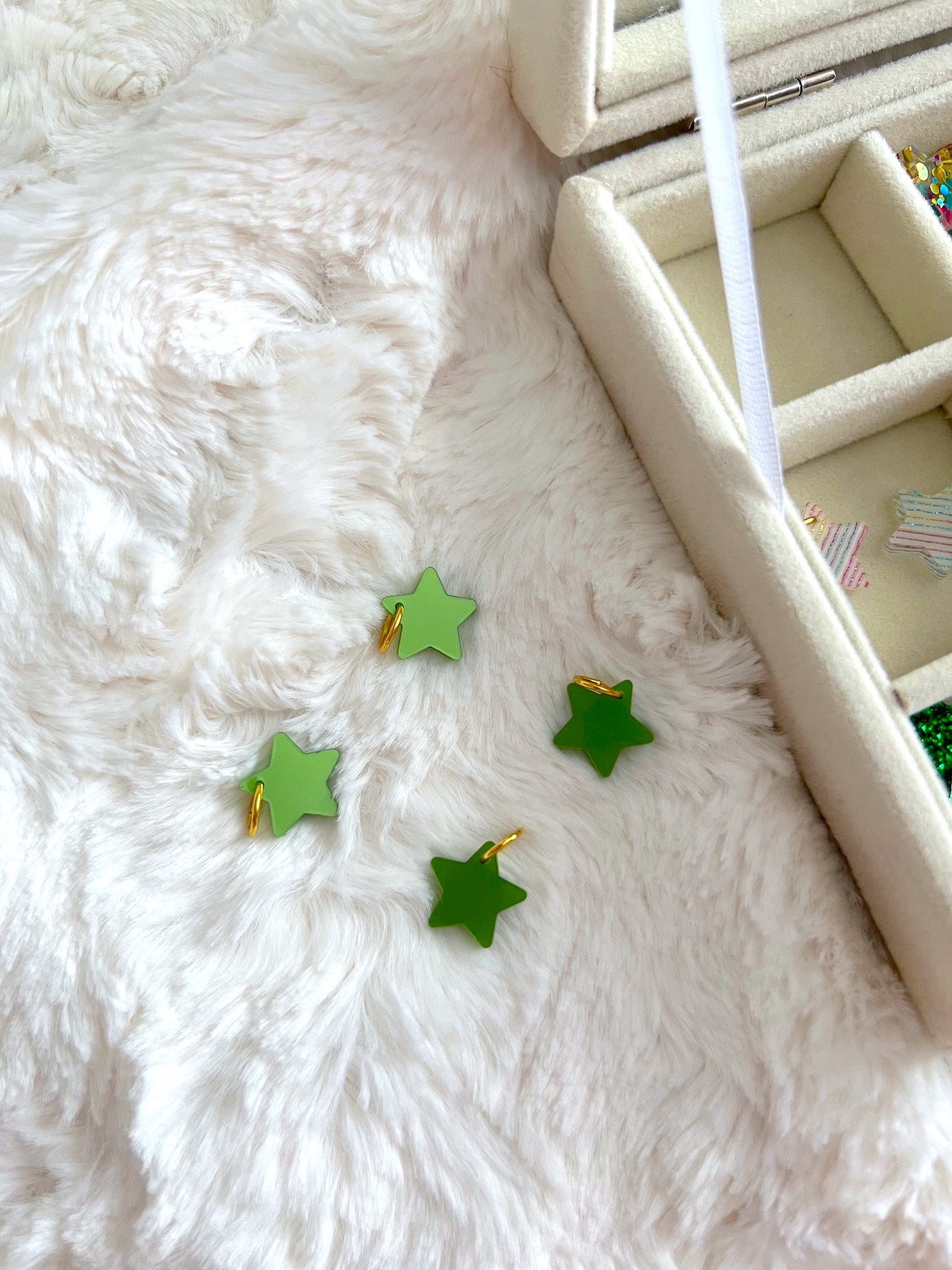 Green + Rainbow / Mini Bracelet Charms *LIMITED*