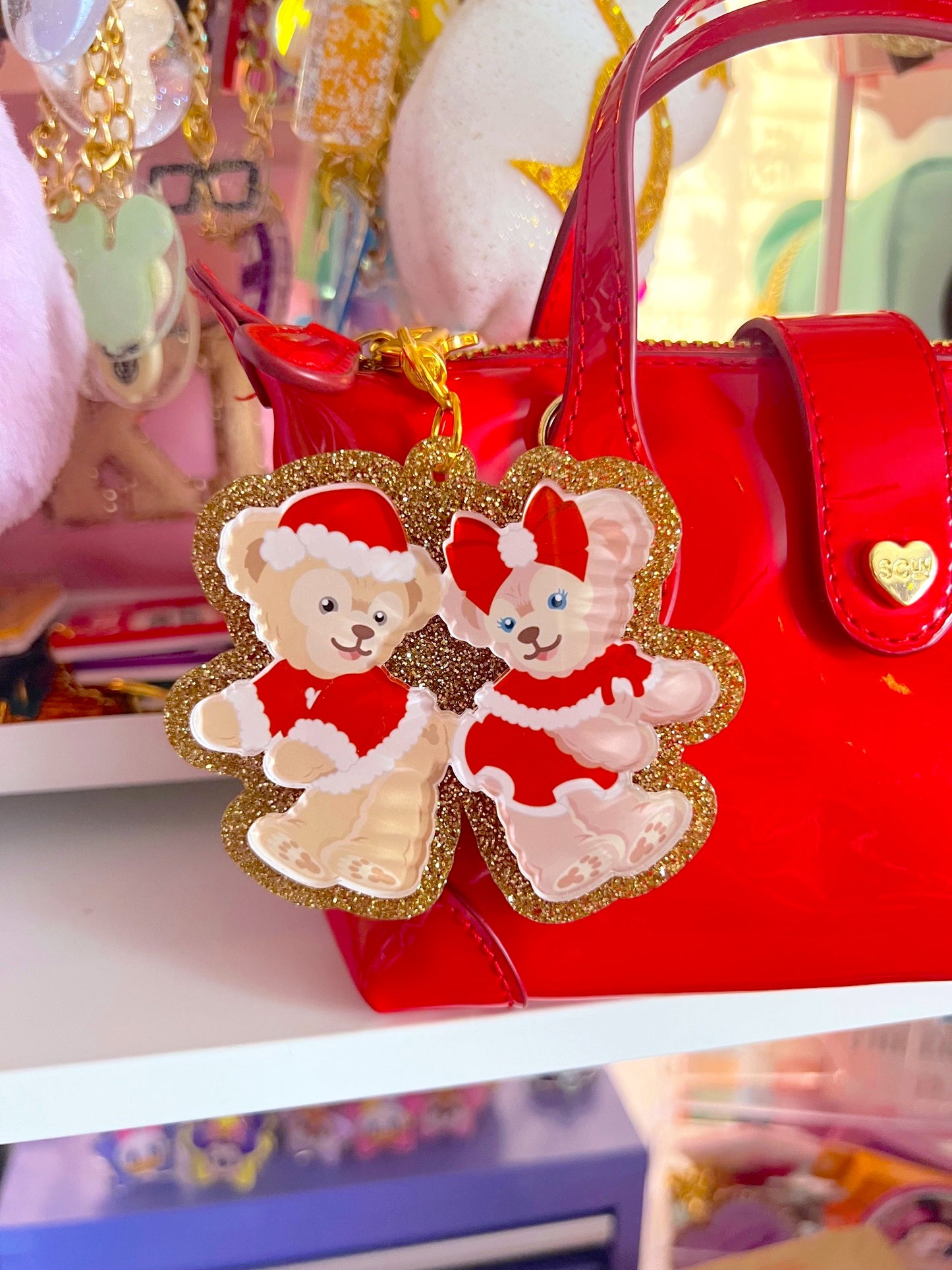 Holiday Bear Duo Bag Charm / Keychain (LIMITED)
