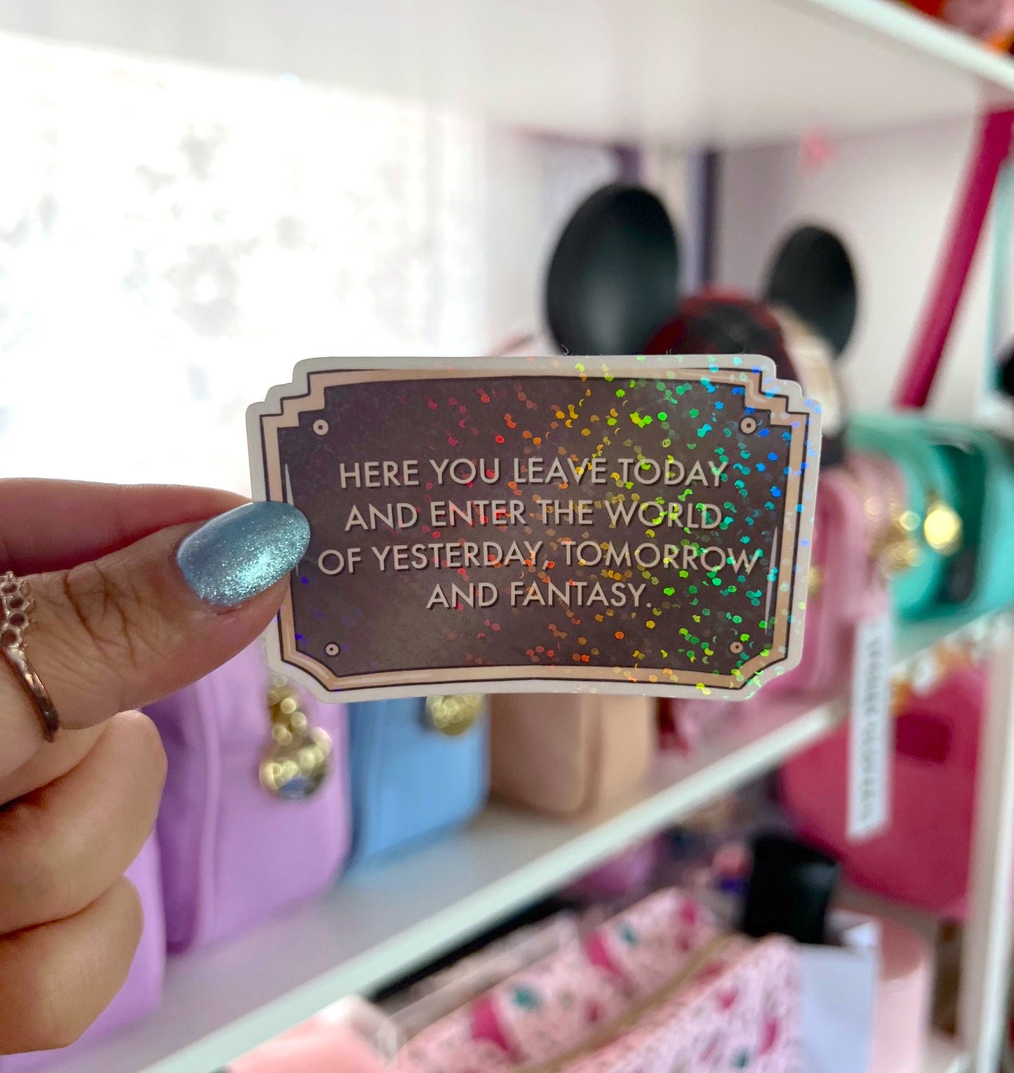 Entrance Plaque / Glitter Die Cut Sticker