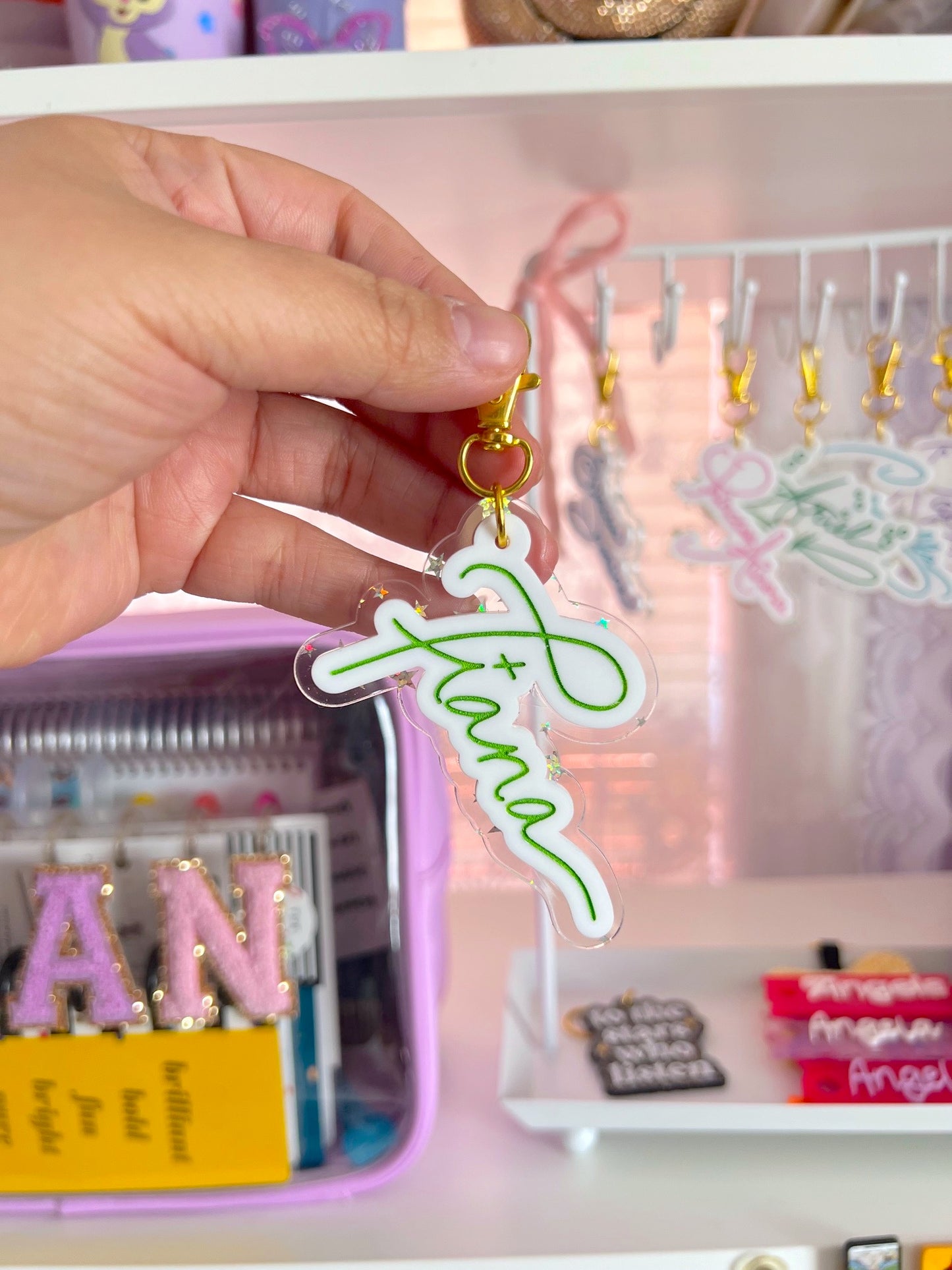 Princess Signature / Acrylic Bag Charm - Keychain