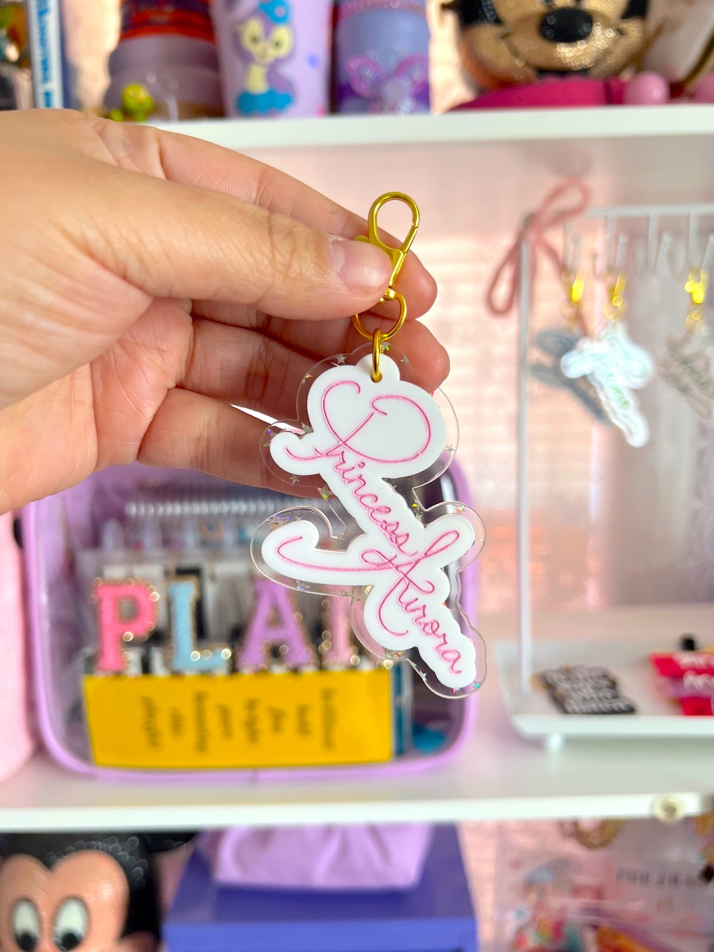 Princess Signature / Acrylic Bag Charm - Keychain