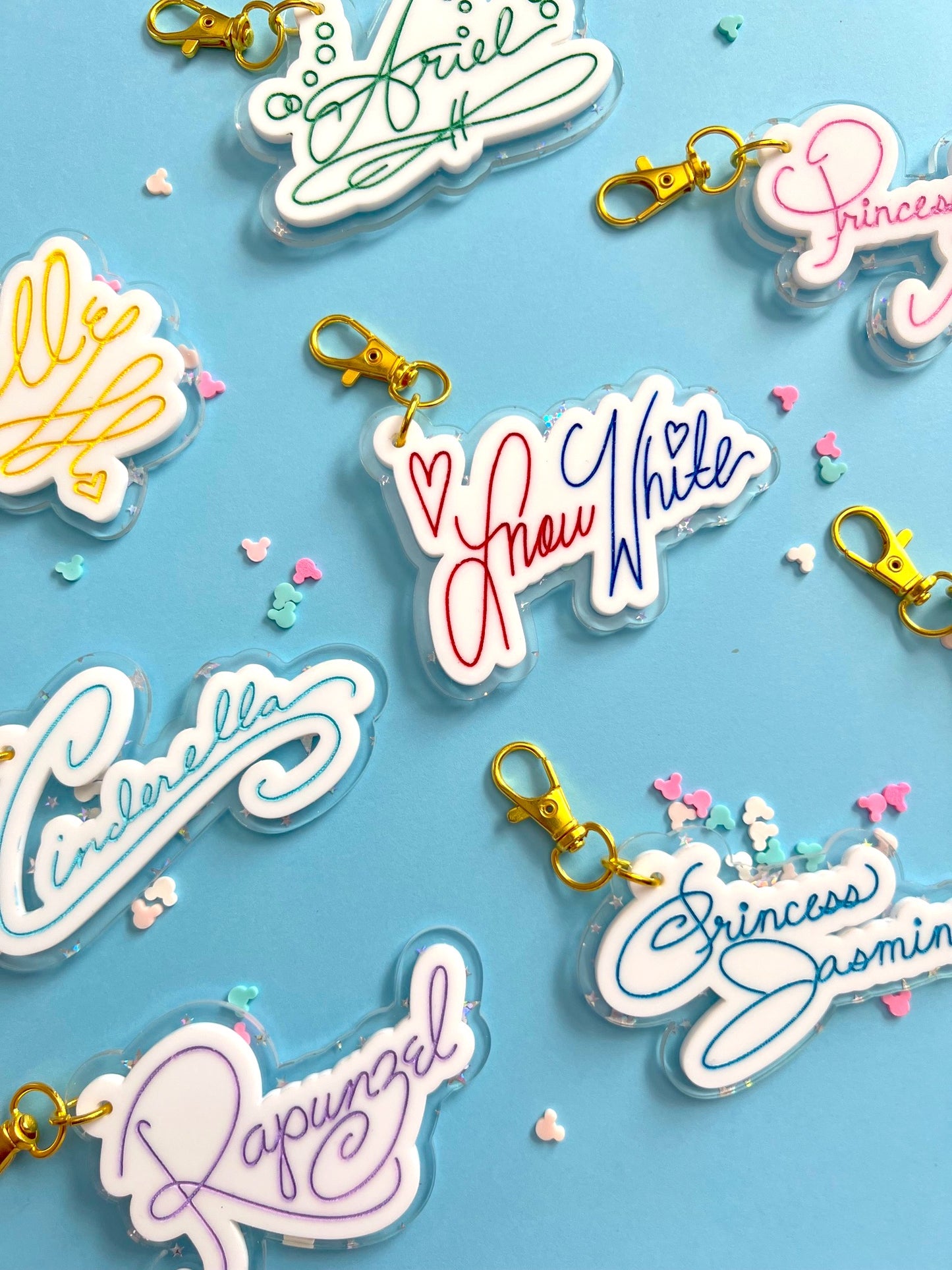 Princess Signature / Acrylic Bag Charm - Keychain