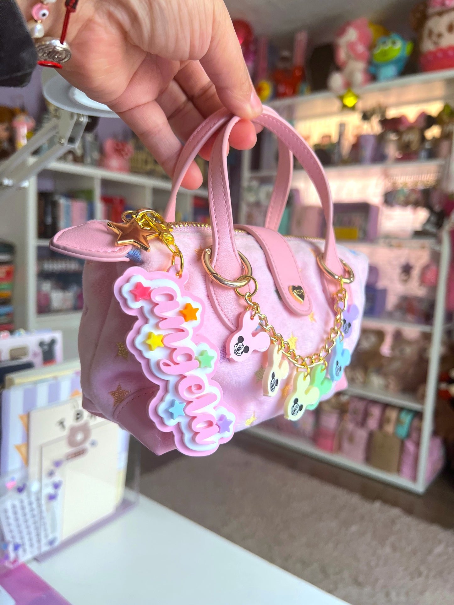 Personalized Starry Cluster Name Acrylic Bag Charm / Keychain