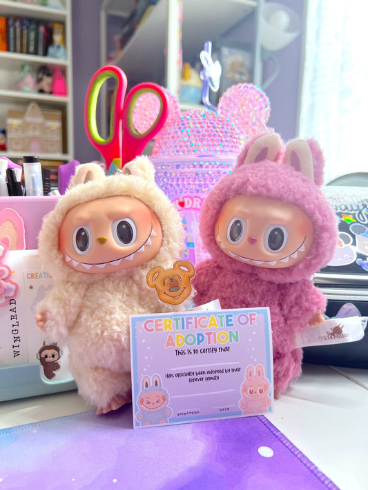 Monster Adoption Certificate Die Cut Sticker