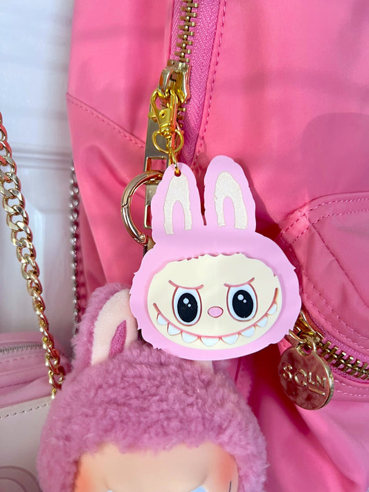 Pink Monster Bag Charm / Keychain