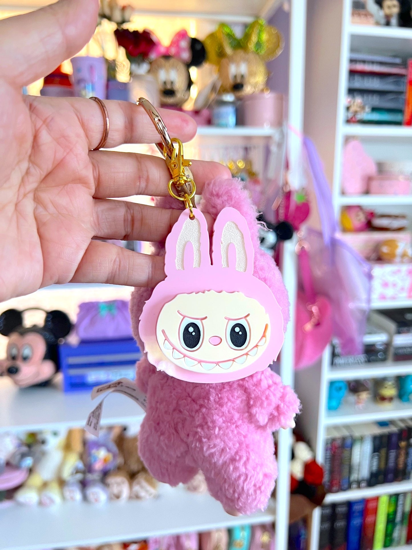 Pink Monster Bag Charm / Keychain