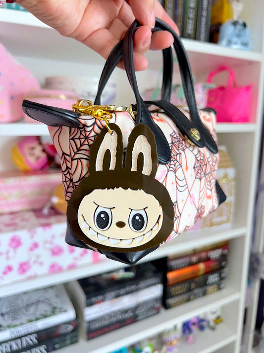 Brown Monster Bag Charm / Keychain