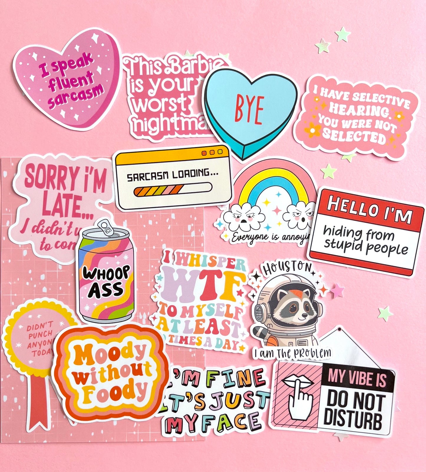 Sarcastic Girly MEGA Sticker Pack