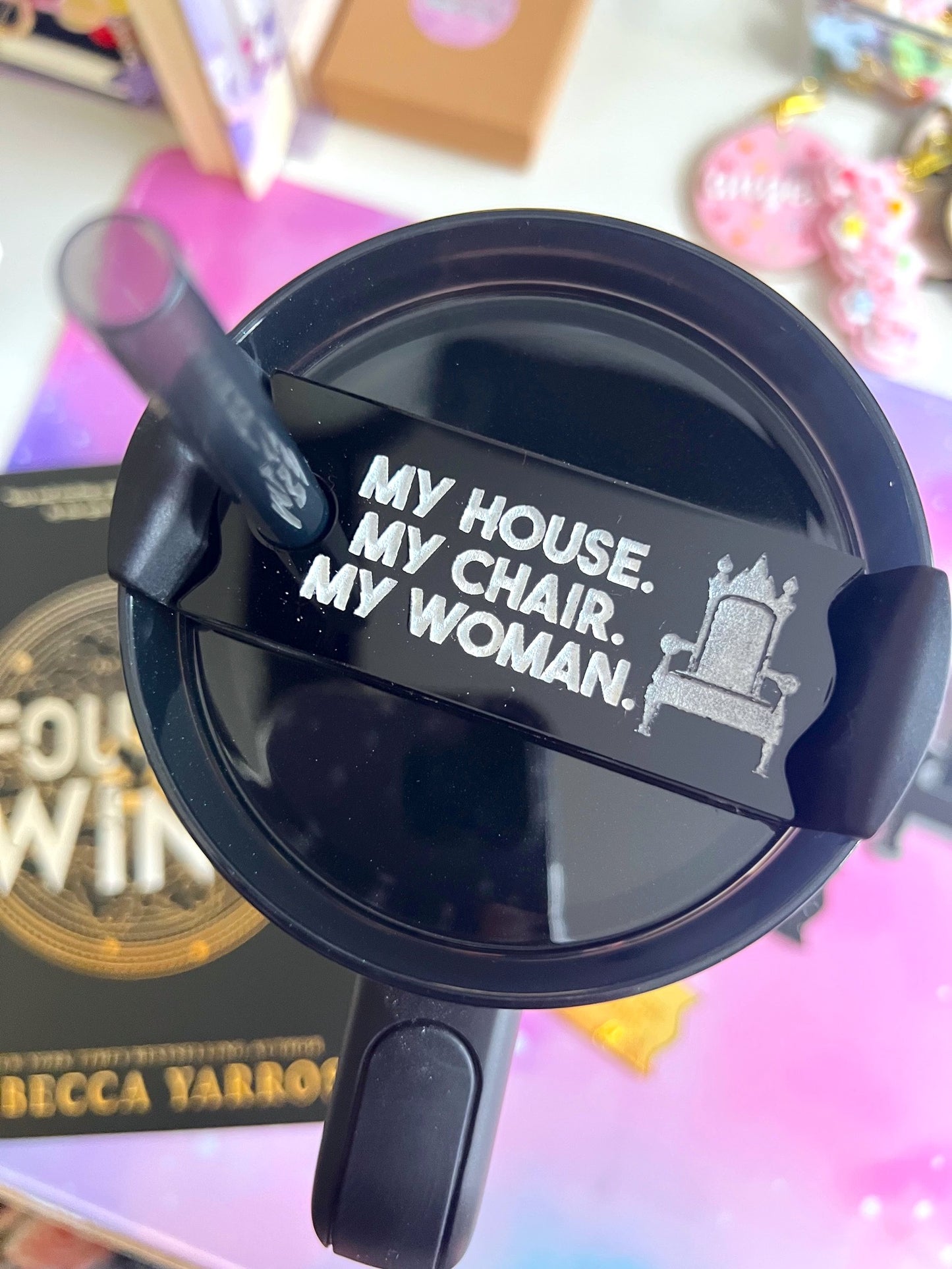 My House Acrylic Cup Topper