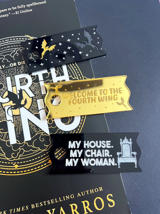 FW Gold Mirror Acrylic Cup Topper