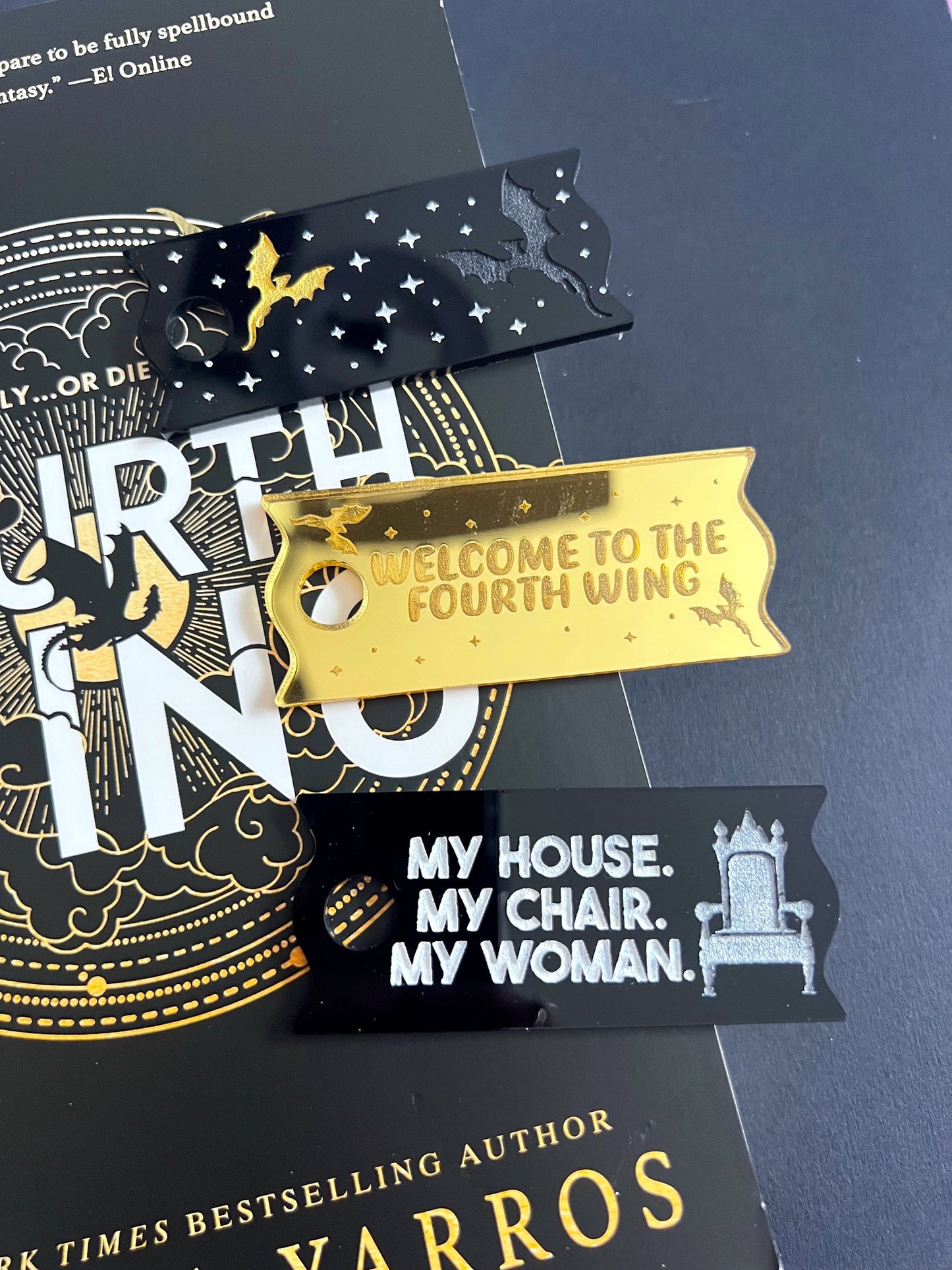 Double Dragons Acrylic Cup Topper