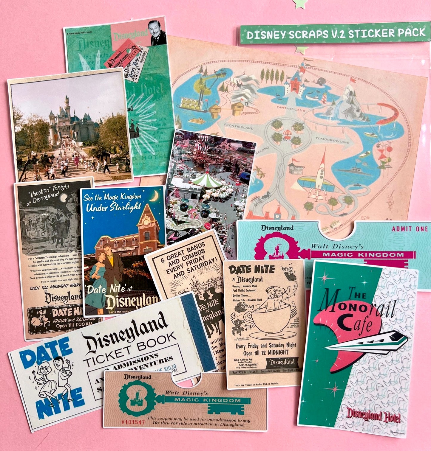 Vintage DS Scraps v.2 MEGA Sticker Pack